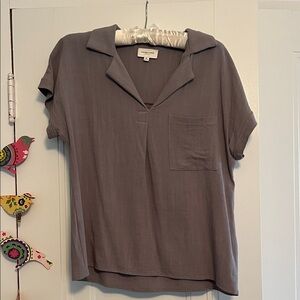 Orange Creek Charcoal Blouse